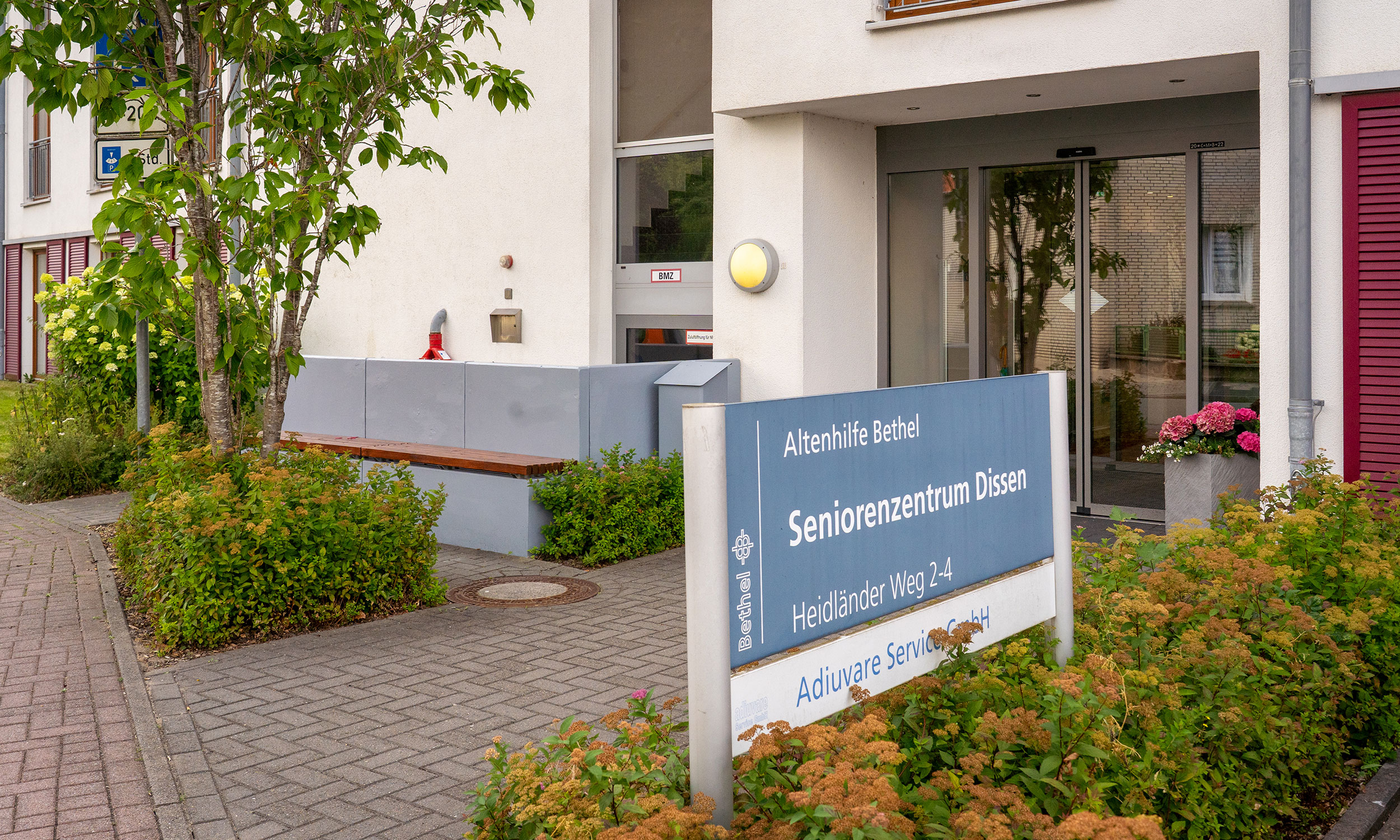 Blick in den Empfangsraum der Pflegeeinrichtung
